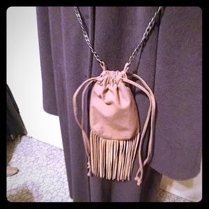 Small draw string can as bag.